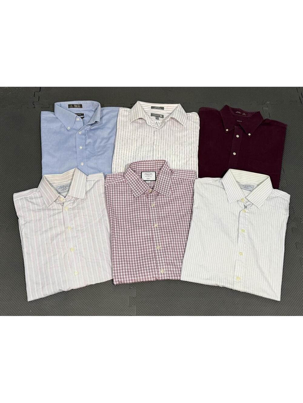 Charles Tyrwhitt & Nordstrom Bundle 6 Men's (XL) Long Sleeve Button-Down Shirts
